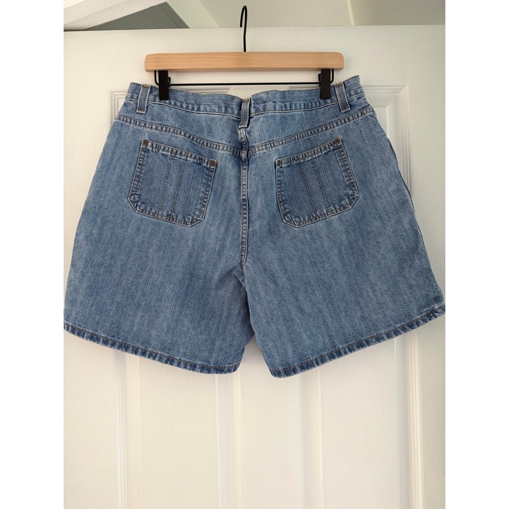 Faded Glory Womens Denim Mom Shorts 90s Retro